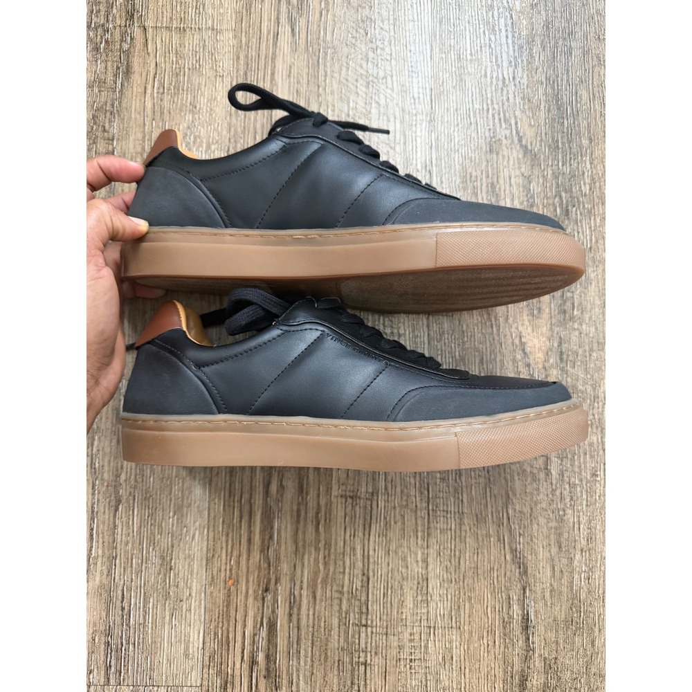 Vince Camuto Elowin Mens Black Gum Sole Sneakers Size 8M Low Top Lace Up Shoes - Picture 9 of 9